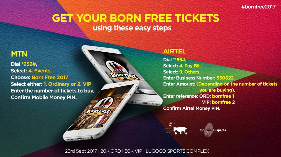 BornFreeUg's tweet photo. Follow these simple steps to purchase the #BornfreeConcert Tickets just from your phone. https://t.co/IMul4LiMBl