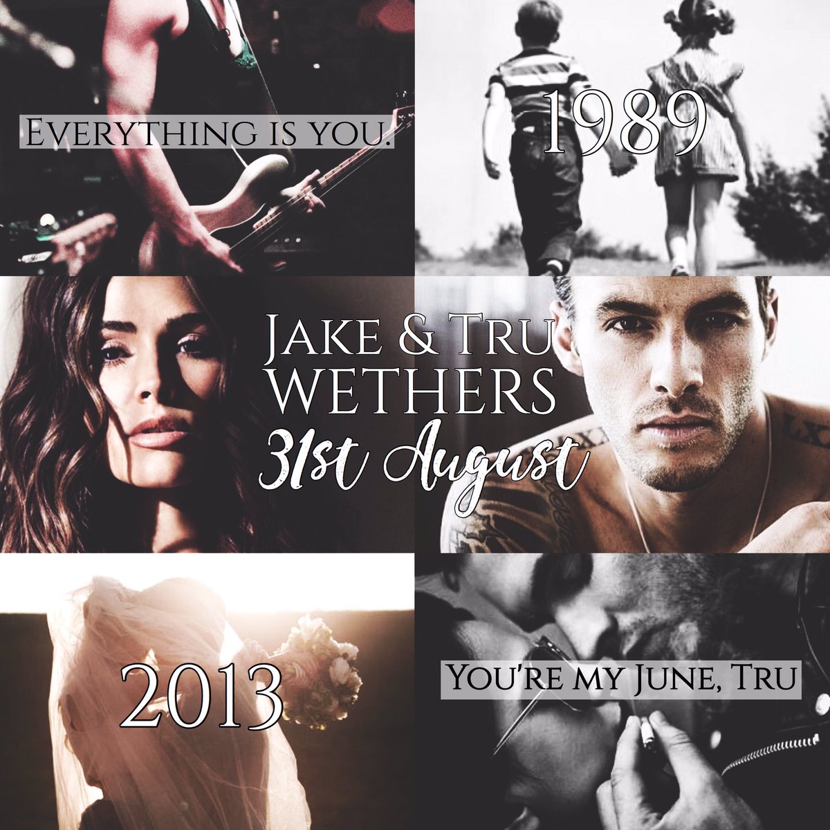 Happy Anniversary to my favourite fictional couple of all-time, Jake &amp; Tru Wethers ♥️Your love story will always be my favourite 💍🥂🎤🎸♥️
