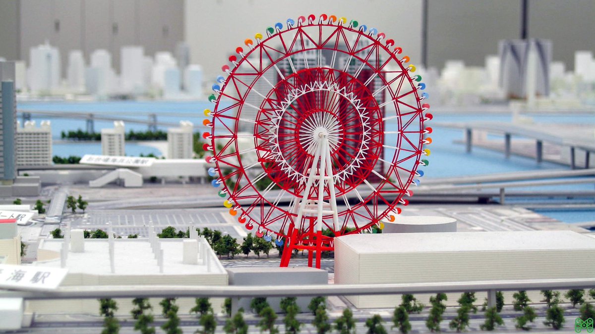 モンド 模型会社 公式 夏休み最終日 皆さん 夏休みはお出かけを楽しみましたか 今日も明日も平常模型製作です O 東京 お台場 パレットタウン大観覧車 Scale 1 1000