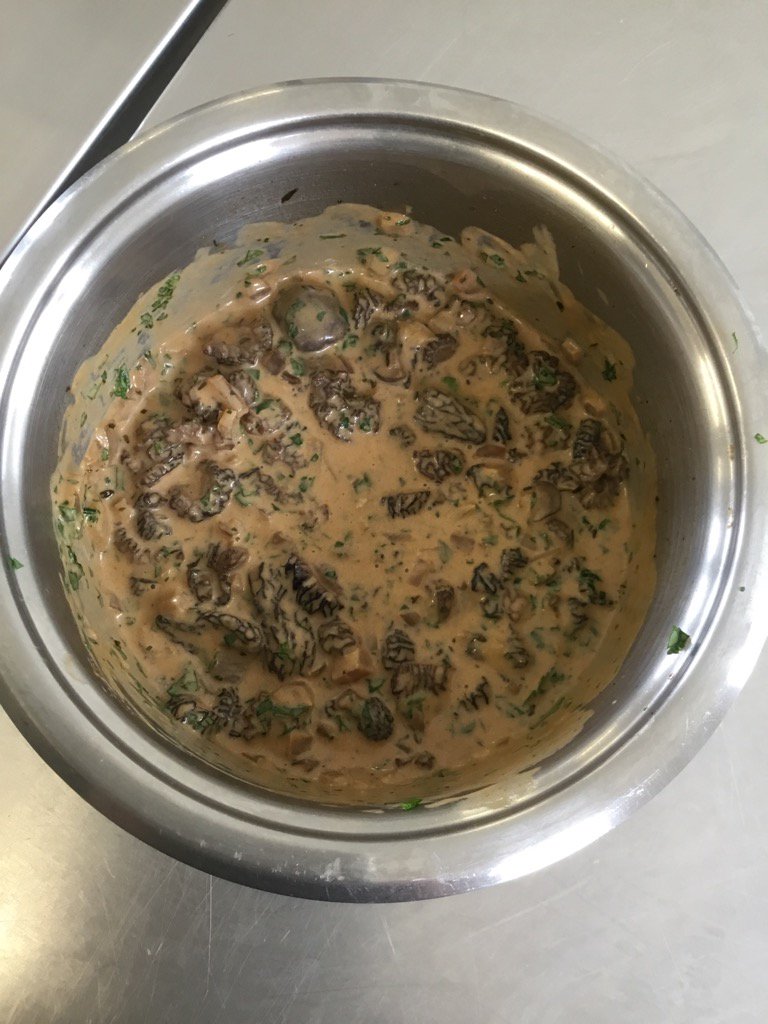 NathanMuirChef's tweet photo. I am making sauce Aromatique aux morilles ! I love France because the sauce is still 70% of the plate !!!! https://t.co/hY7Xp1gALH