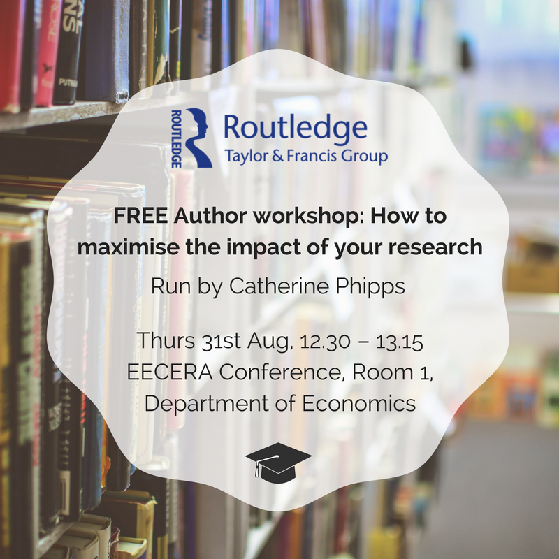 eecera's tweet photo. FREE WORKSHOP with Catherine Phipps from @RoutledgeEd 🎓✍️💻 STARTING IN 10 MINS ⏰ Head to the Department of Economics NOW 🏃🏽‍♀️💨 #EECERA2017 https://t.co/4Qr2TuFvYP