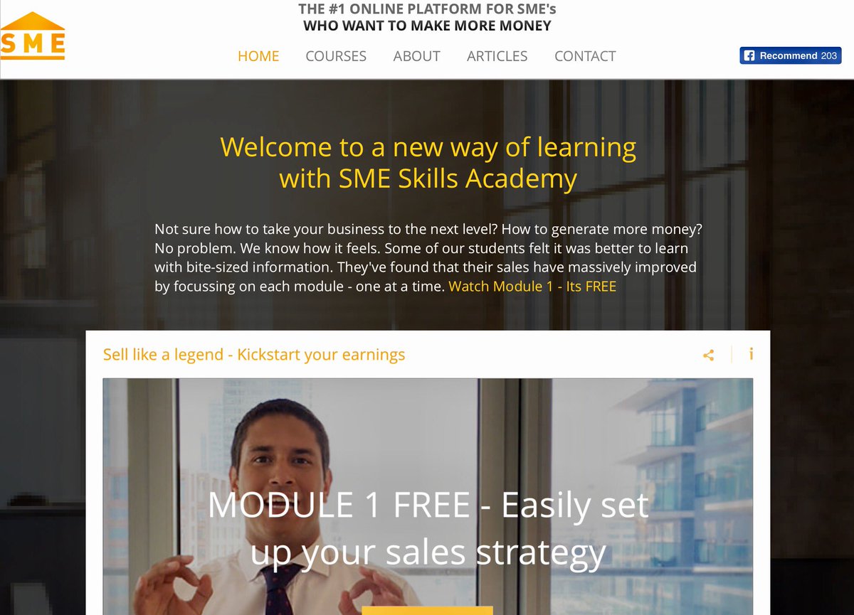 Go ahead and try the 1st Module of our Sell Like A Legend Course. For Free. Visit our website to start learning now.