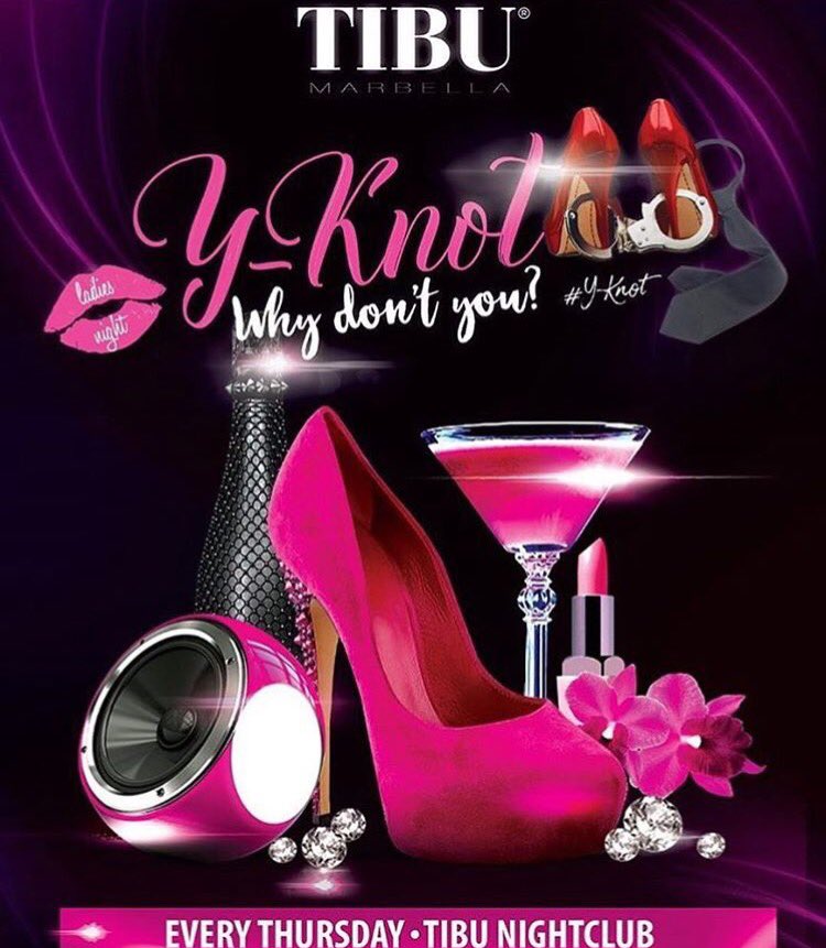 👠👛💄Tonight marks the last <a href="/YKnotMarbella/">Y-Knot Thursdays</a> at #TIBU! 

Join us for the biggest ladies night in #Marbs 💁🏼

Free cocktail on arrival before 1pm🍹