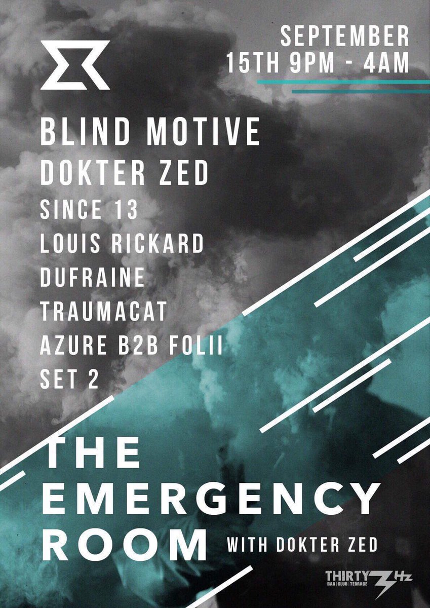 #Guildford 15.9.17 - <a href="/DokterZed/">Dokter Zed/Cam</a> <a href="/33HzGuildford/">Thirty3Hz</a> #Techno