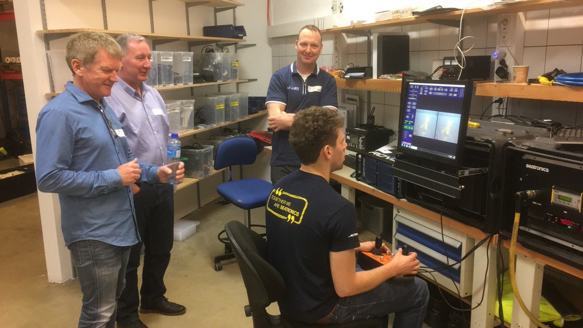 Seatronics's tweet photo. The #PredatorROV was in the water at the RTS Innovation day utilising the ROV3D modeling technology - click the link https://t.co/bQHrZZcwNO https://t.co/cuVaIoGic9