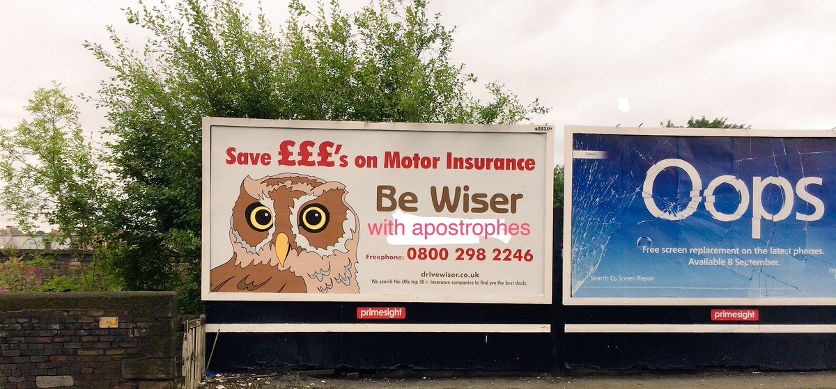 bossproofreader's tweet photo. En route to town; amended at home.
#PoorPunctuation https://t.co/GiW8t07nSG