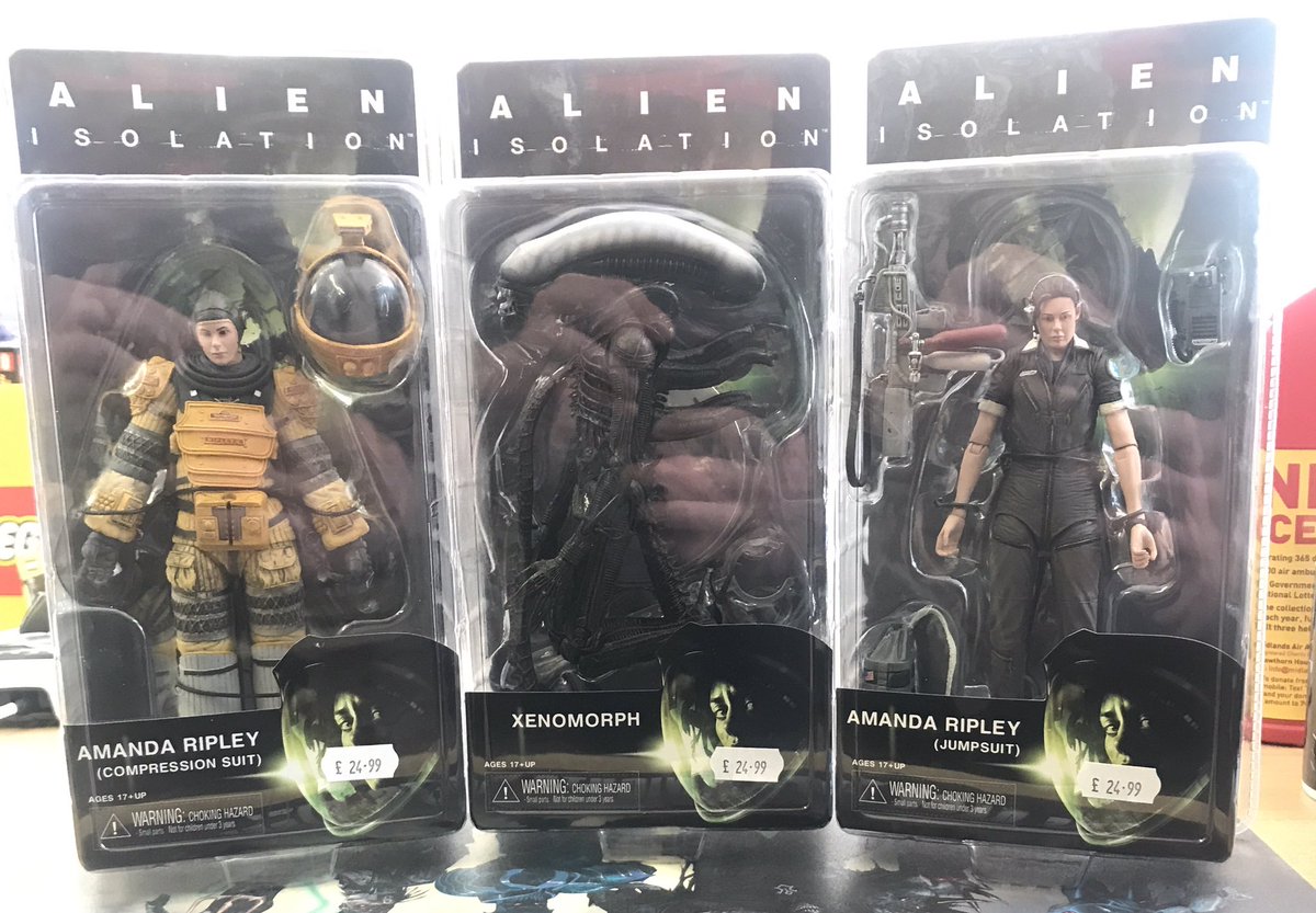 WorldsApart_Bir's tweet photo. NEW in #AlienIsolation figures from @NECA_TOYS #AmandaRipley #CompressionSuit #Xenomorph #Jumpsuit #NostalgiaComics https://t.co/efpBeIWbgz