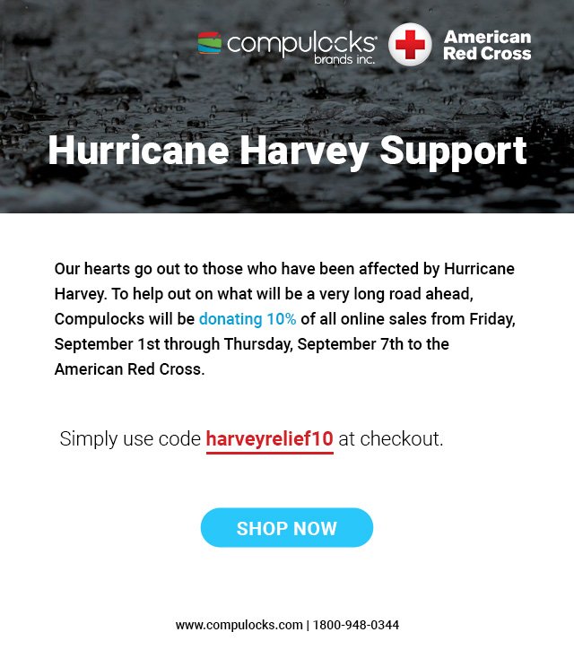 Maclocks's tweet photo. Help us support those affected by Hurricane Harvey https://t.co/ANNEfUVky6 #maclockitup #loveitlockit #HurricaneHarvey #HarveyRelief https://t.co/vJjHPkvhDC