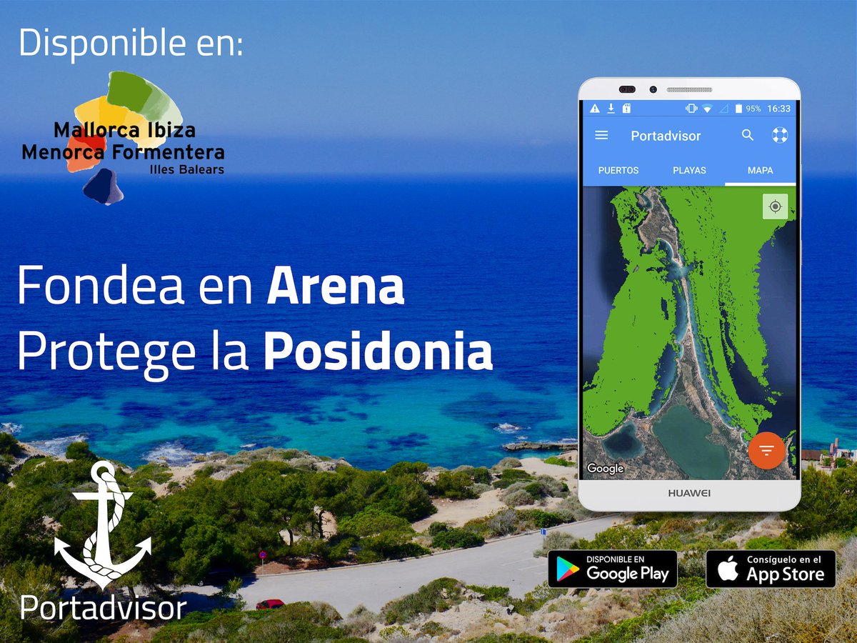 Portadvisor's tweet image. Disponible la nueva actualización de Portadvisor, donde podréis encontrar los mapas con los campos de Posidonia en las @TurismeBalears