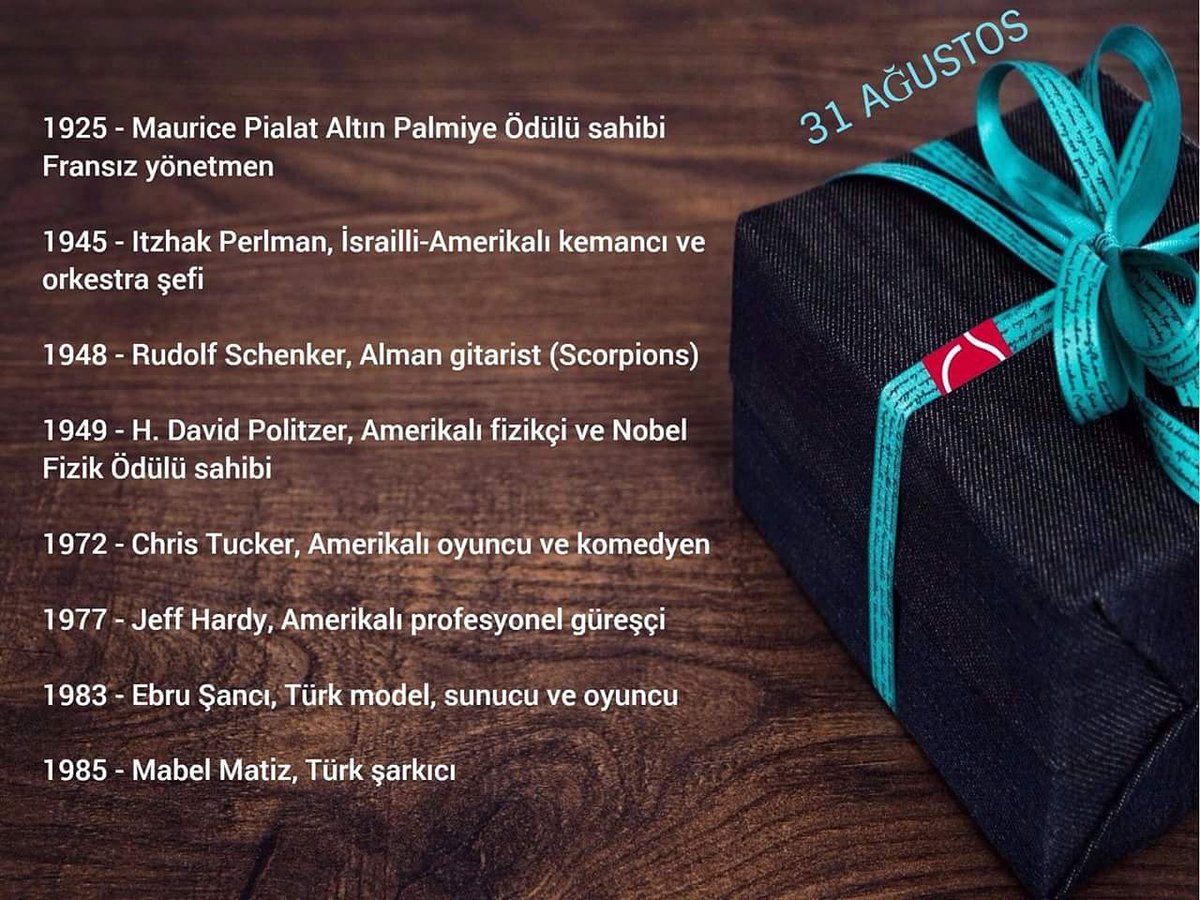RadioShema's tweet photo. "Doğum Günleri" #Pialat #Perlman #Schenker #Politzer #Tucker #JeffHardey #Hardey #EbruŞancı #MabelMatiz #happybirthday #mutluyıllar 🎁🎉 ☺️ https://t.co/Szk0u5fSTE