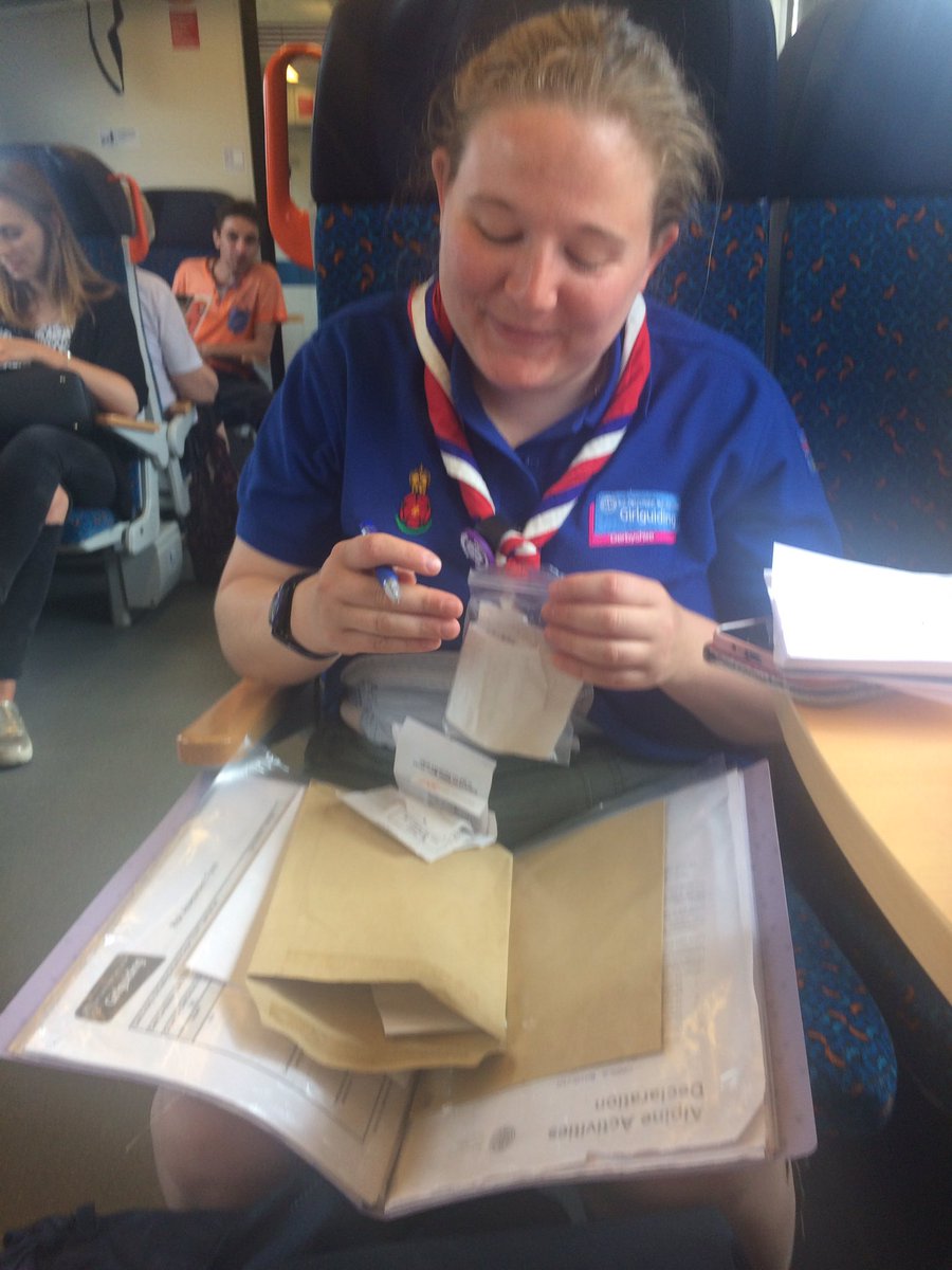 derbystravel's tweet photo. Made it on the train to Bratislava and catching up on some trip admin #angelalovesreceipts #BehindTheScenes #girlguiding https://t.co/JP85HddINY