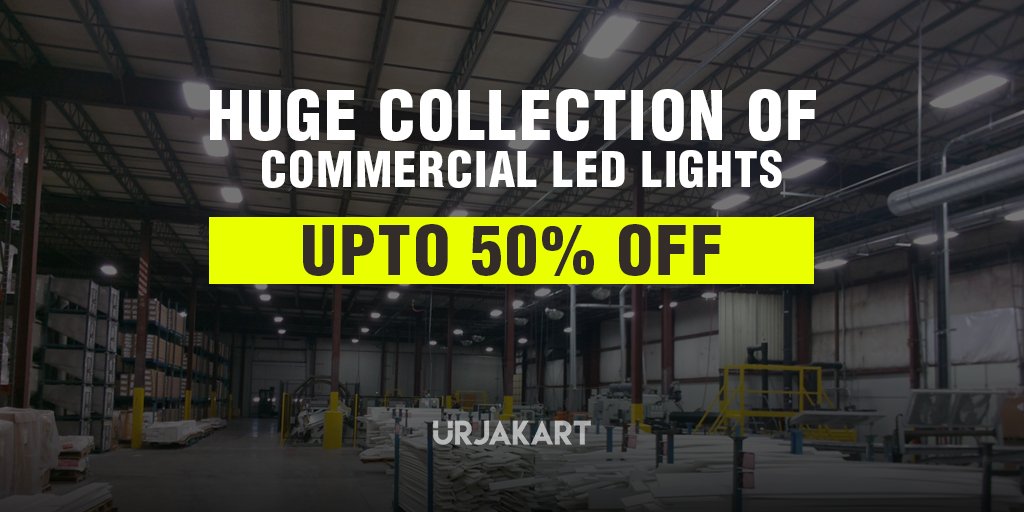 urjakartindia's tweet photo. Avail upto 50% off on commercial led lights. https://t.co/evlPQAApXp
#Urjakart #commerciallights #baylights #battenlights #stagelights https://t.co/88J1fI128P