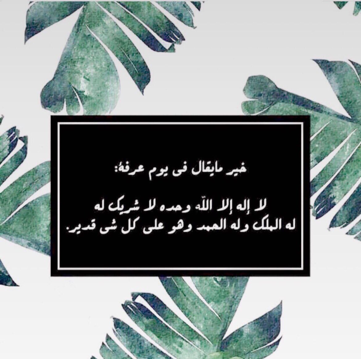 -خيرُ ما يُقال في يوم عرفة✨ :