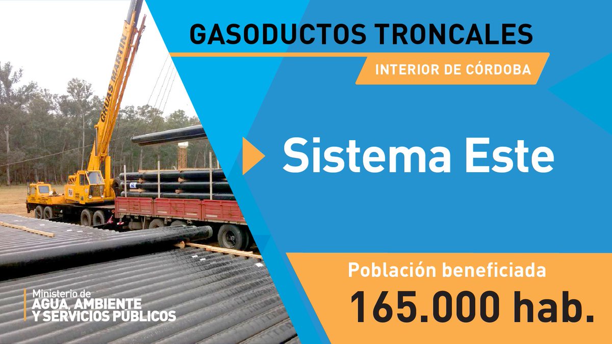 ObrasMinSP's tweet photo. @GracielaBrarda @ManuelCalvoCba Las obras de #GasoductosTroncales en #ElFuertecito corresponden al Sistema Este.
Dicho sistema beneficiará a más de 165 mil habitantes. https://t.co/X3iYq5oY1Z