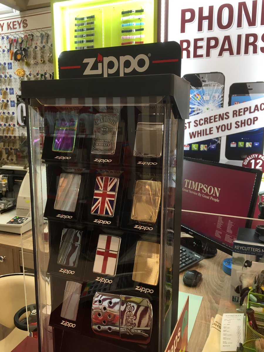 TimpsonManager's tweet image. Zippo stock arrived ready for our lovely customers in 1803 Paignton MT