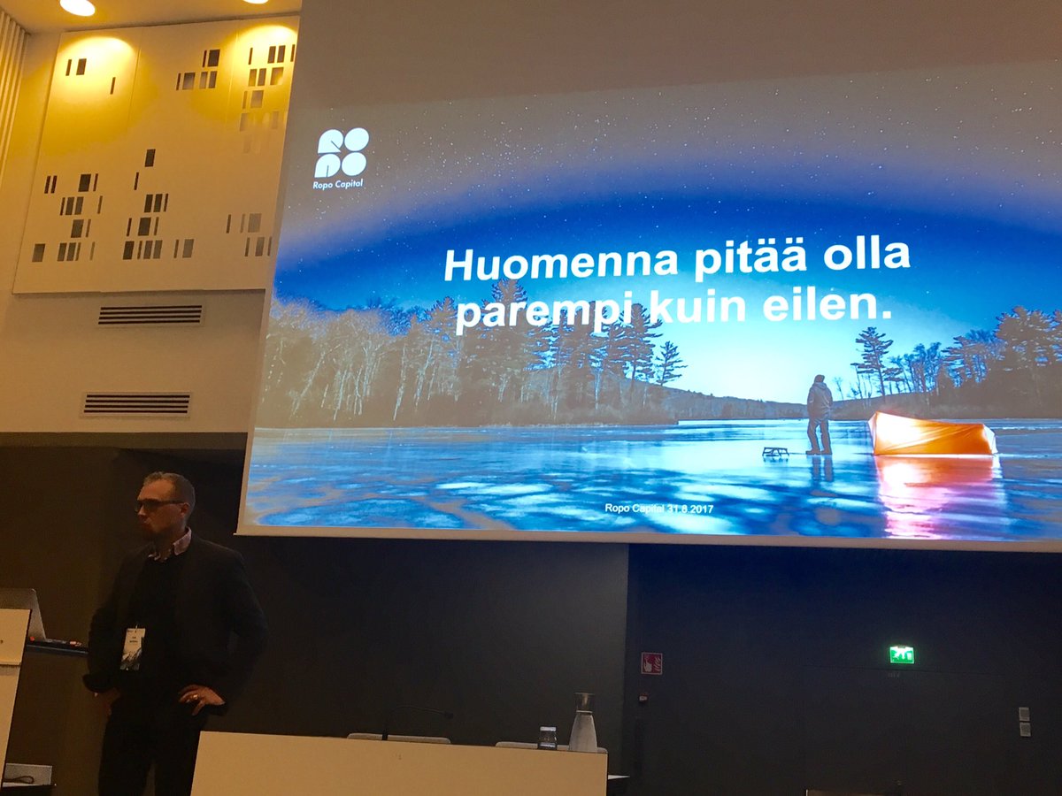 PMaattanen's tweet photo. Mahtava organisaation periaate #ropocapital Artti Aurasmaa #TKP2017 https://t.co/OM0Avwn8hv