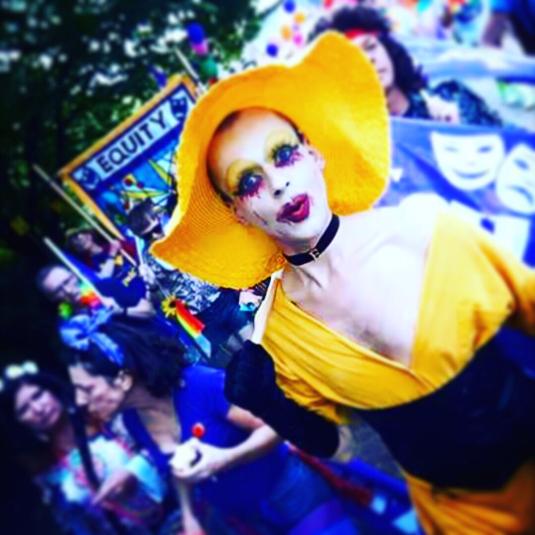 ConcretePlayNW's tweet photo. Our @stuARTcrowther repping with @EquityManc for @ManchesterPride. #equity #theatre #lgbt #pride https://t.co/3nJwZflURF