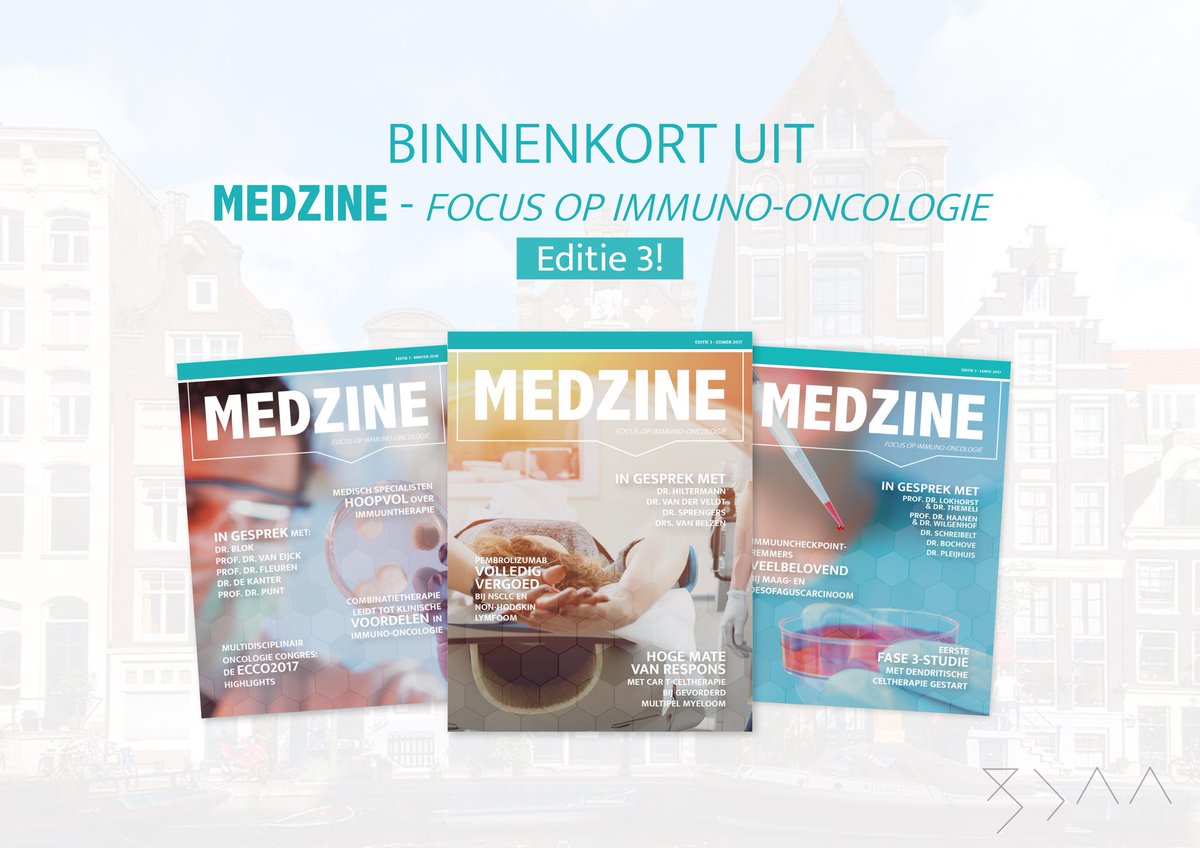 sjaa_nl's tweet photo. Binnenkort uit: MEDZINE-Focus Op Immuno-Oncologie! ✎#Vormgeving &amp; #layout » https://t.co/raA1VVQYdF « @Medzineapp #medisch #magazine #design https://t.co/jEEfjhEl1f