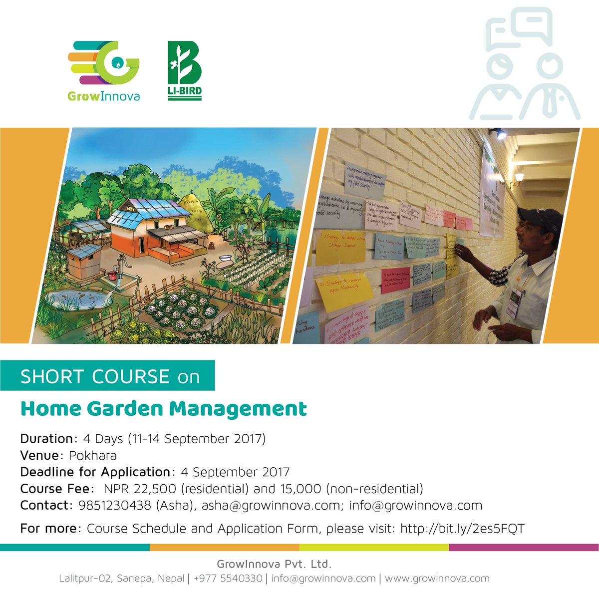 Bhajumahesh's tweet photo. [Announcement] Short course on '#HomeGarden Management' |
#ShortCourseinNepal #homegardentraining #Tailormadetraining #growinnova https://t.co/Z8d1UuiWJf