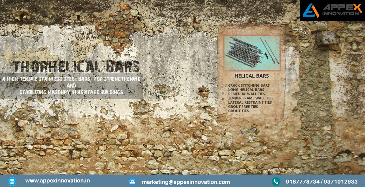 #Cracks you see on the wall will be fixed with <a href="/ThorHelical/">THOR Helical</a> Bars - A #Remedi Building Application #Ties.
bit.ly/2eNhm4i