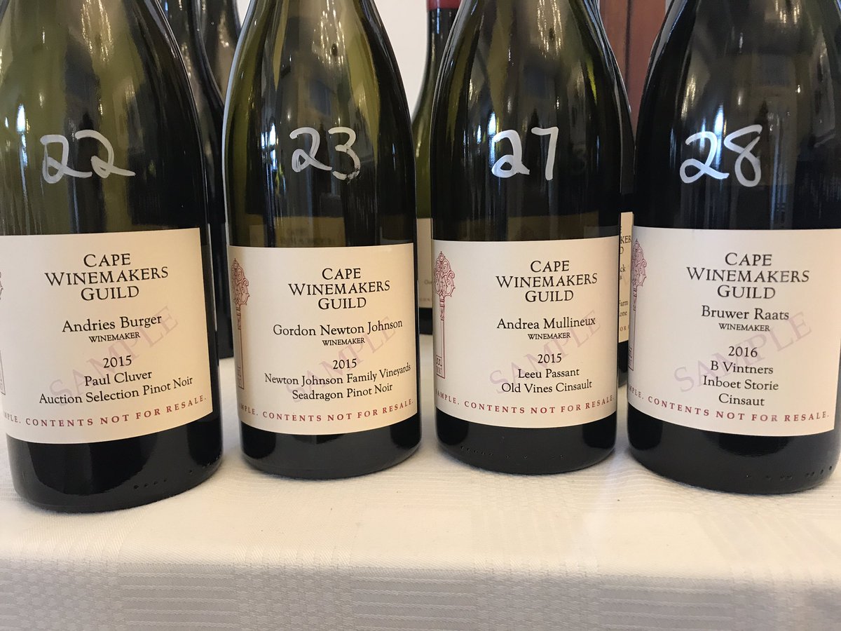 KiaraScott's tweet photo. Just a few of the gems at the #CapewinemakersG Media Blind Tasting. https://t.co/eezE1JQMzq