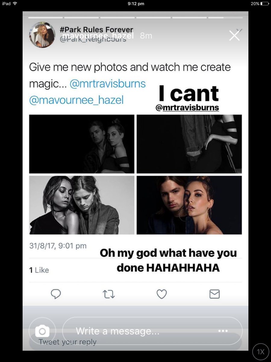Park_Neighbours's tweet photo. AHHHHHHHHHH!!!!! 😱🙊😍💀
#butlikeseriously #doashoottogether #doyouknowhowawesomethatwouldbe? #fangirldyinghere @mavournee_hazel @mrtravisburns https://t.co/FsqTET9oWL
