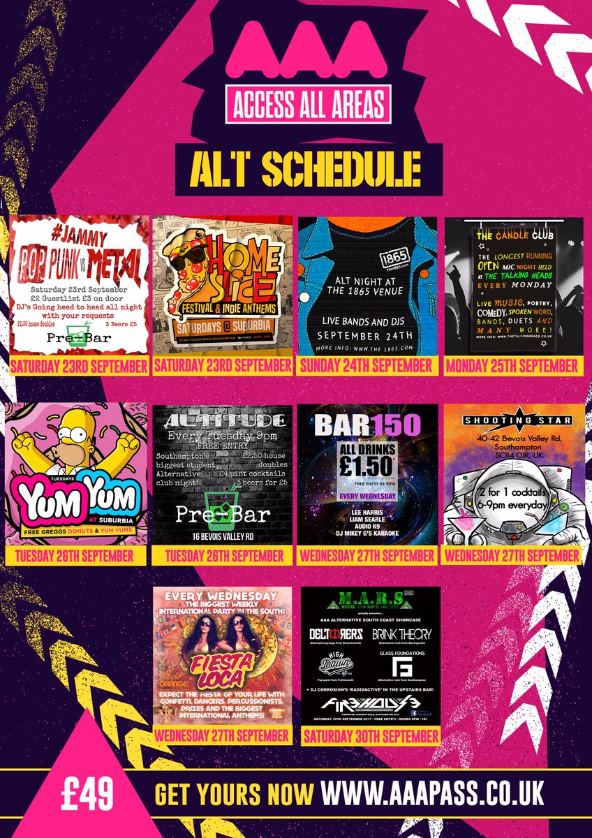 Not a fan of the main AAA Schedule? Check out our Alternative event listings! 

• FREE With AAA Pass

More info: AAAPass.co.uk
