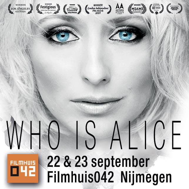 Op 22 &amp; 23 september is 'Who is Alice' te zien bij <a href="/FilmhuisO42/">Filmhuis O42</a> in Nijmegen met Q&amp;A door de filmmakers. #filmagenda #filmhuis #Nijmegen