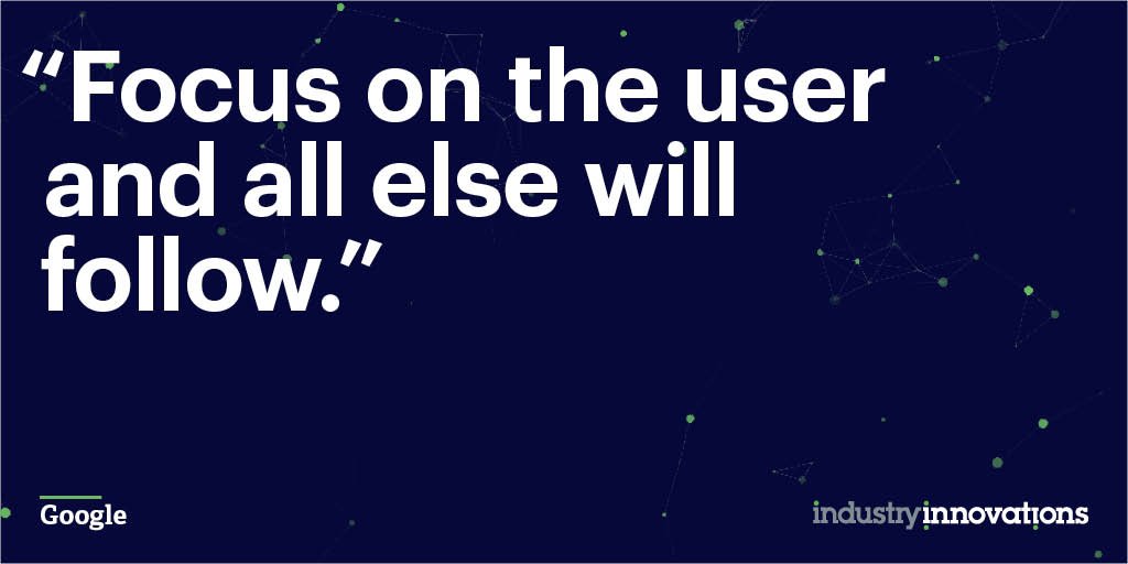 Industry_Innvts's tweet photo. A fine mantra to live by @Google https://t.co/mvqxkRNbGb