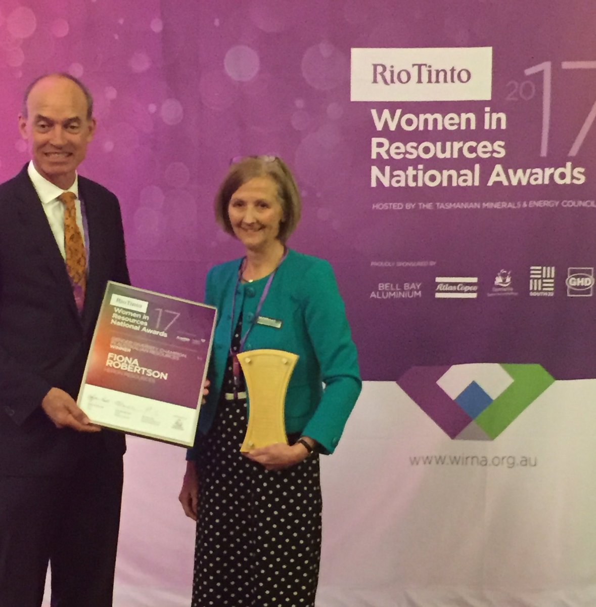colchelle004's tweet photo. Woo hoo, first ever NSW win at the Women In Resources National Awards: Fiona Robinson, Gender Diversity Champion
#WIRNA https://t.co/k6Onmx8tTA