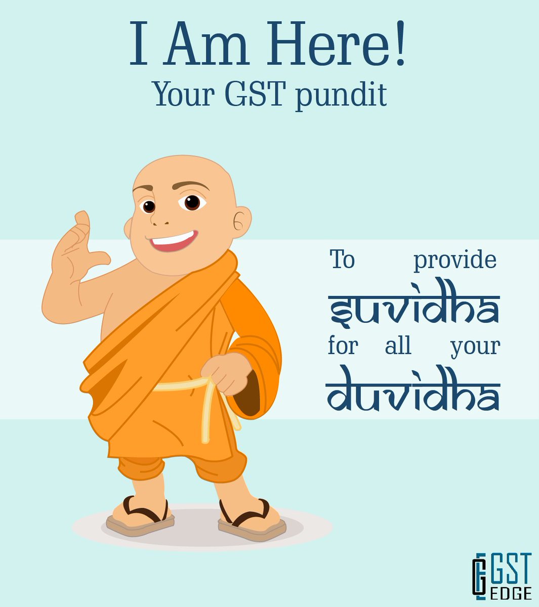 _GSTEdge's tweet photo. For all your queries #GSTPundit is here!. Ask me all your GST-related questions @_GSTEdge 
#GSTEdge #GSTindia #GSTReturns #GST https://t.co/flvboJhWr6