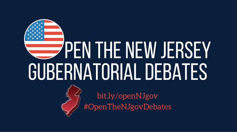 OpenTheDebates's tweet photo. To @ELECNJ &amp; all #NJgov debate hosts, sponsors, &amp; partners:

#OpenTheNJgovDebates or we'll do it for you!

Petition: https://t.co/gohTXRH2Ep https://t.co/9sIgATiHc0
