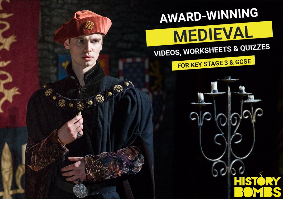 HistoryBombs's tweet image. Make your medieval history lessons epic! Join from £6/month at historybombs.com #historyteacher #history #backtoschool