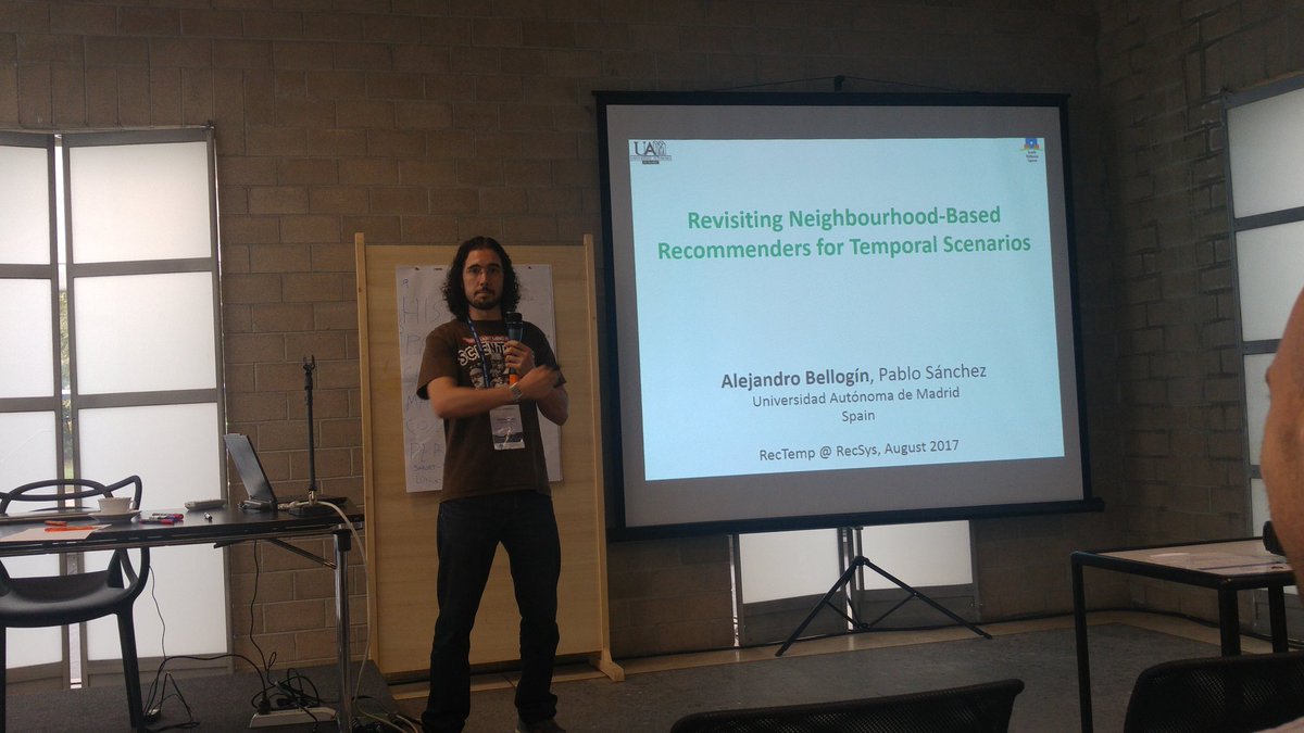 alansaid's tweet photo. In #rectemp @abellogin talking on knn for temporal #recsys #recsys2017 https://t.co/hcqdKUcVjU