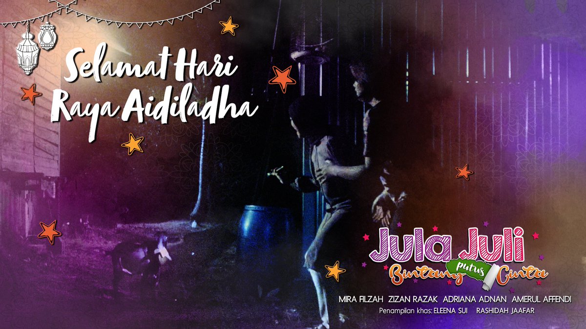 JJBC2017's tweet photo. Selamat Hari Raya Aidiladha &amp; enjoy your holiday 🐐🐂🐄

Siaran Ulangan #JulaJuliBintangPutusCinta esok, jam 9.00pm di Astro Citra &amp; Mustika HD https://t.co/tAKrK5GyFN