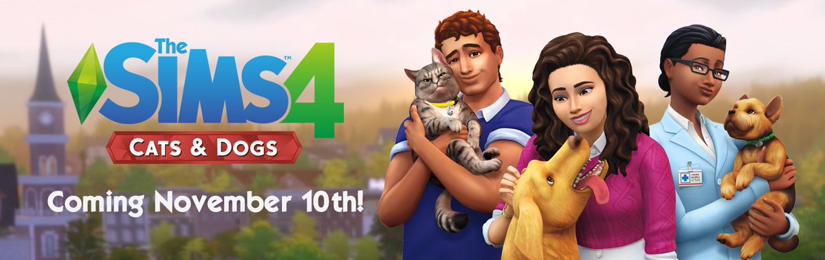 SimsReleases's tweet image. The Sims 4 Cats &amp;amp; Dogs will be released on the 10th of November! Check our new product page here: simsreleases.com/the-sims-4-cat… #sims4 #sims
