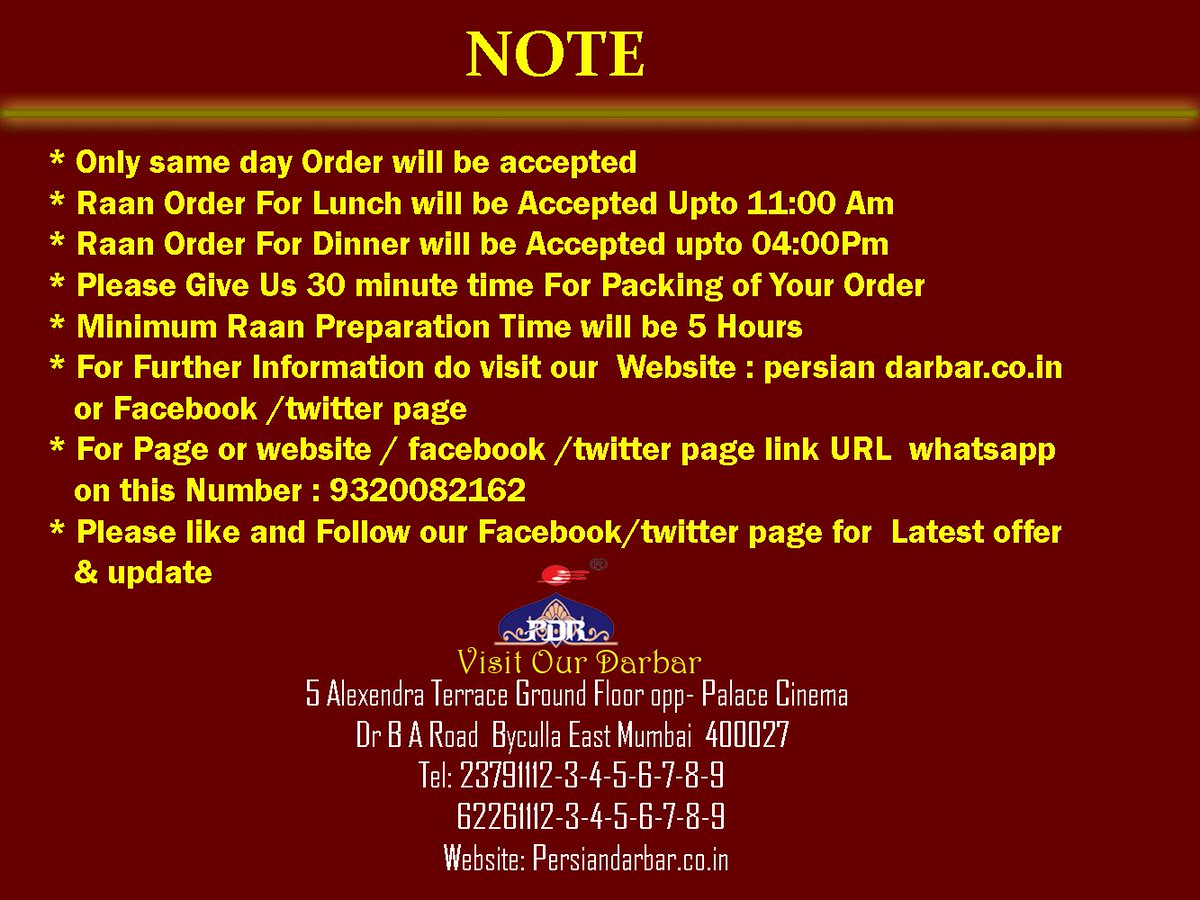 persiandarbar's tweet photo. This time on the huge demand of customers 
As always, instead of 3 days this time we have extended the day for the Ran Making Order https://t.co/HXEKirWB0z