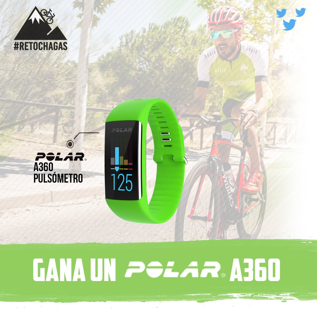 Estamos q lo tiramos! Si llegamos a 700RT Sorteamos un <a href="/PolarSpain/">Polar Spain</a> A360 🔝
Recuerda q #RetoChagas es un proyecto solidario, te necesitamos!🙂💪