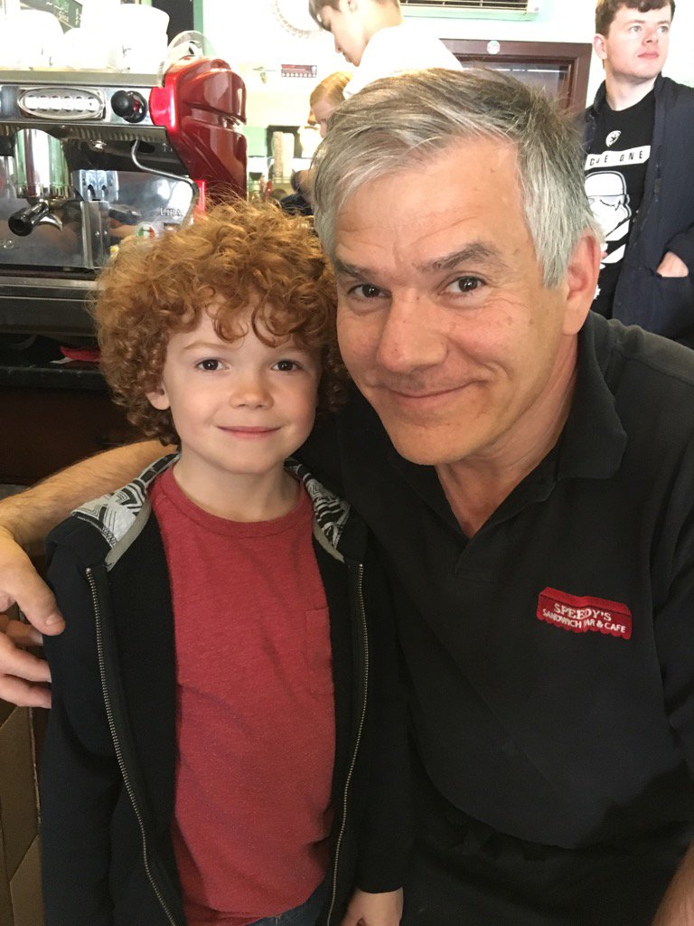 TomCurlyLock's tweet photo. Fantastic lunch, thanks to @speedyscafe #littlesherlock #sherlock #221B https://t.co/r3z2Caneto