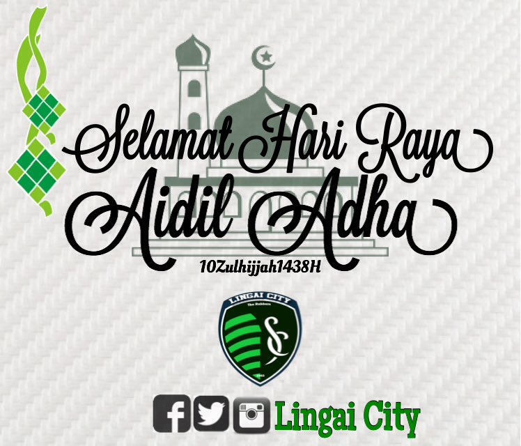 LingaiCity's tweet photo. Selamat Hari Raya Aidiladha / 10 Zulhijjah 1438h Kepada Semua Muslimin dan Muslimat Seluruh Malaysia.
#ForeverLingai
#TheRubbers https://t.co/qZHiZt6Ua8