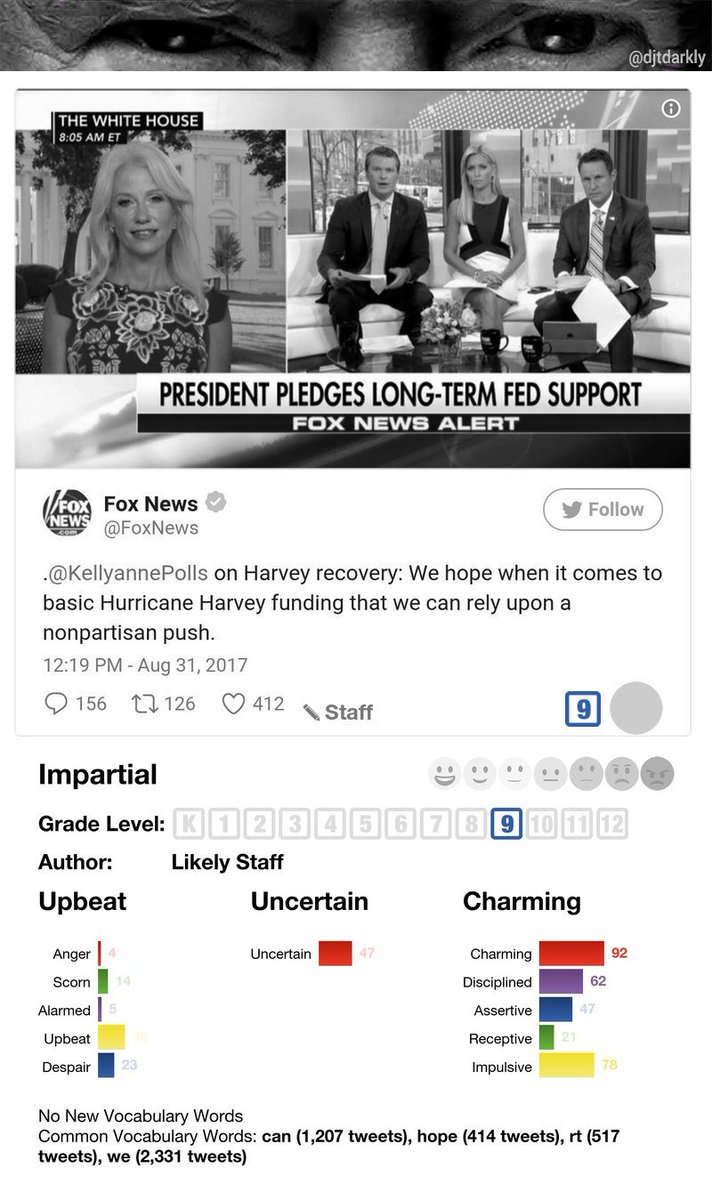 djtdarkly's tweet photo. .@realDonaldTrump #stafftweet #uncertain #neutral #charming #upbeat #10thgrade @FoxNews @KellyannePolls https://t.co/zIHDLz8vD3 https://t.co/gZHxlUR8U3