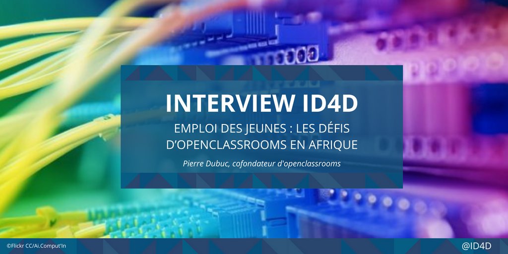 AFD_France's tweet photo. Favoriser l’#emploi des jeunes dans le secteur du #numérique : les défis d'@OpenClassrooms en #Afrique ➡️https://t.co/40kViGnuDG @ID4D https://t.co/tUXo41UMwO
