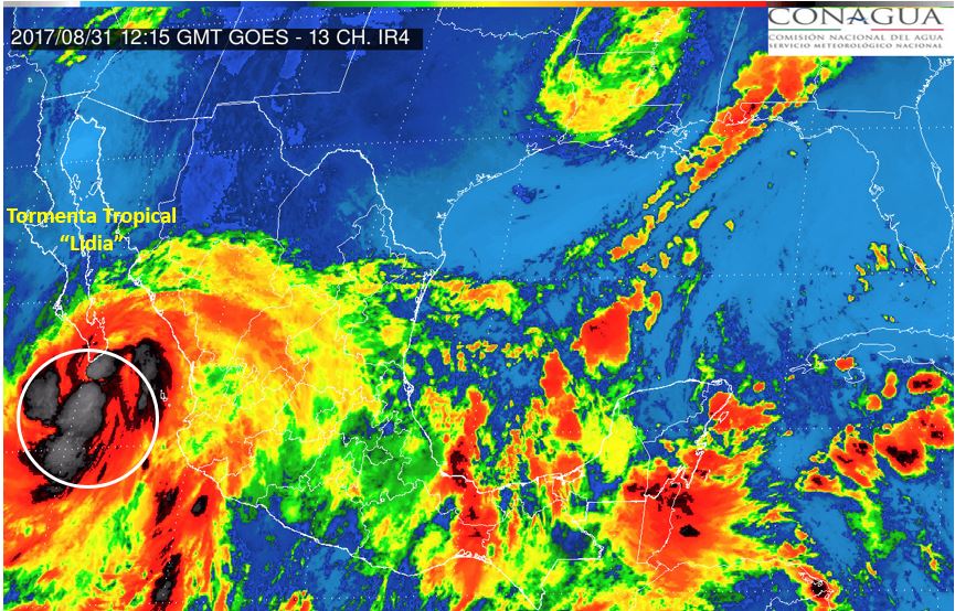 conagua_clima's tweet photo. #TormentaTropical #Lidia https://t.co/0QCFK2MqDq