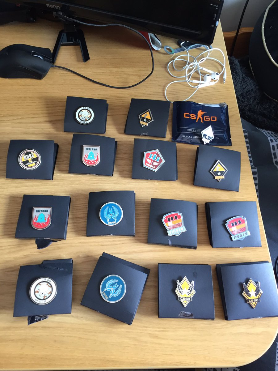 ChappersE's tweet photo. Would anyone be interested in buying any of these CSGO Series 1 collectible pins? If so drop me a DM! https://t.co/HeMb0NZ0kH