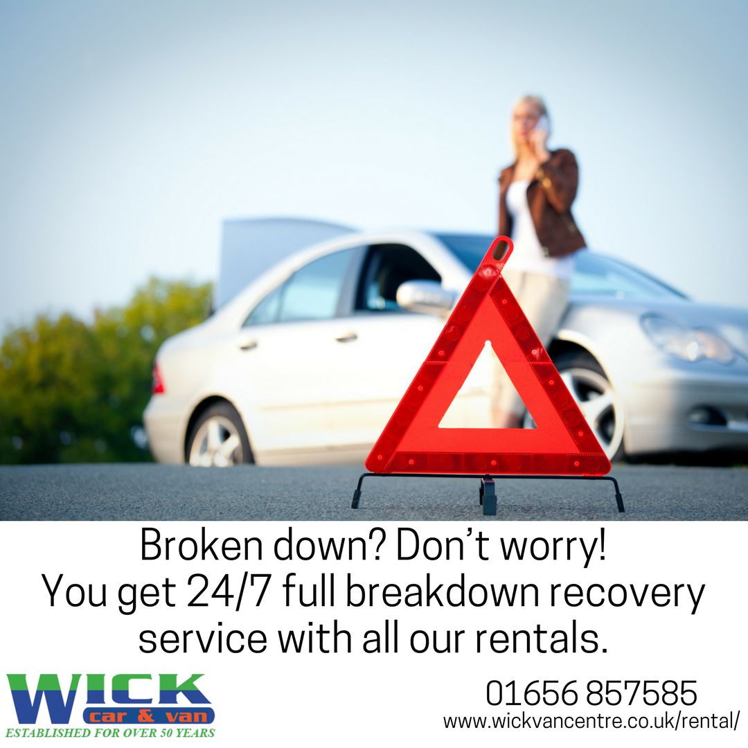 WickVehicleHire's tweet photo. Broken down? Don’t worry! You get 24/7 full breakdown recovery service with all our rentals. Call 01656 857585 today. #bridgend #breakdown https://t.co/OFoojNew37
