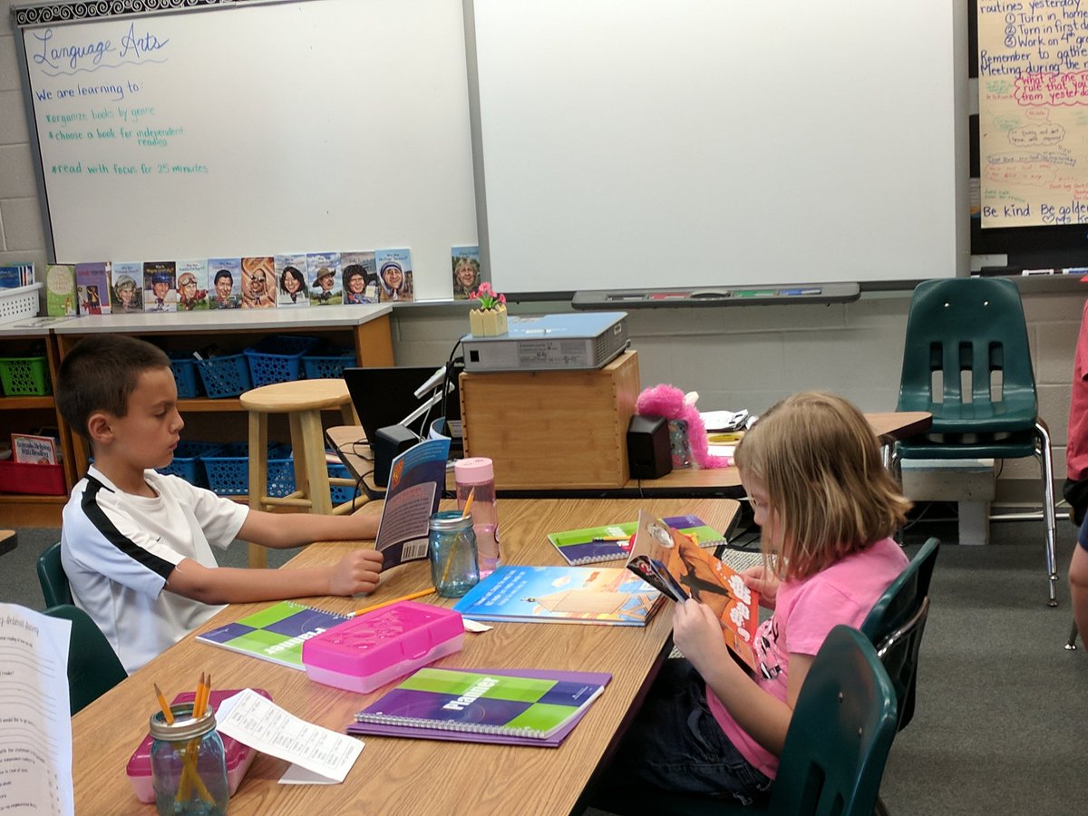 MsKeshava's tweet photo. Readers choose a comfortable spot for independent reading #HornetsHelpingHornets https://t.co/F35BpJzo7a