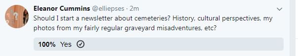 zosham's tweet photo. @elliepses Apparently I was the first person to vote in this poll which is exciting, but also reflects my enthusiasm about this #100percentyes https://t.co/N9Sh9vaGCX