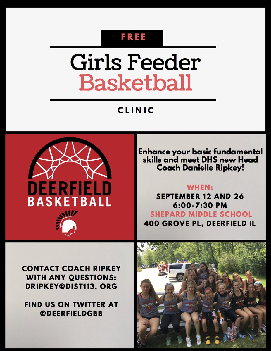 skurtz_sam's tweet photo. @109Shepard/@109Caruso girls wanting to play basketball this year or @DHS__Athletics, come to clinics hosted by varsity coach! #engage109 https://t.co/txXbeGfwL3