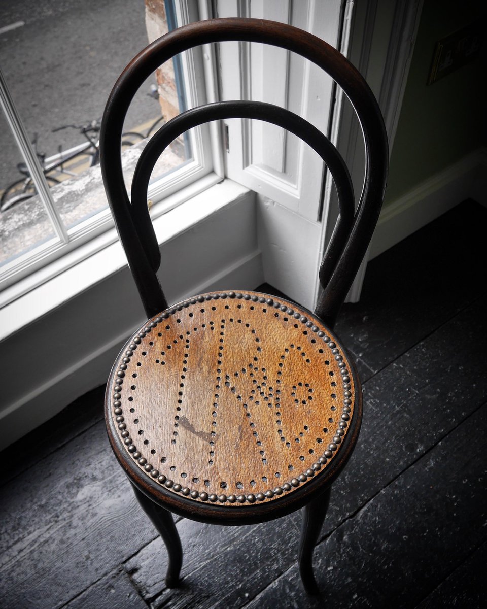 Readscutlers's tweet photo. "TR&amp;Co" ...This chair sat for decades at the back of the shop. https://t.co/N1Zi9LGVwz