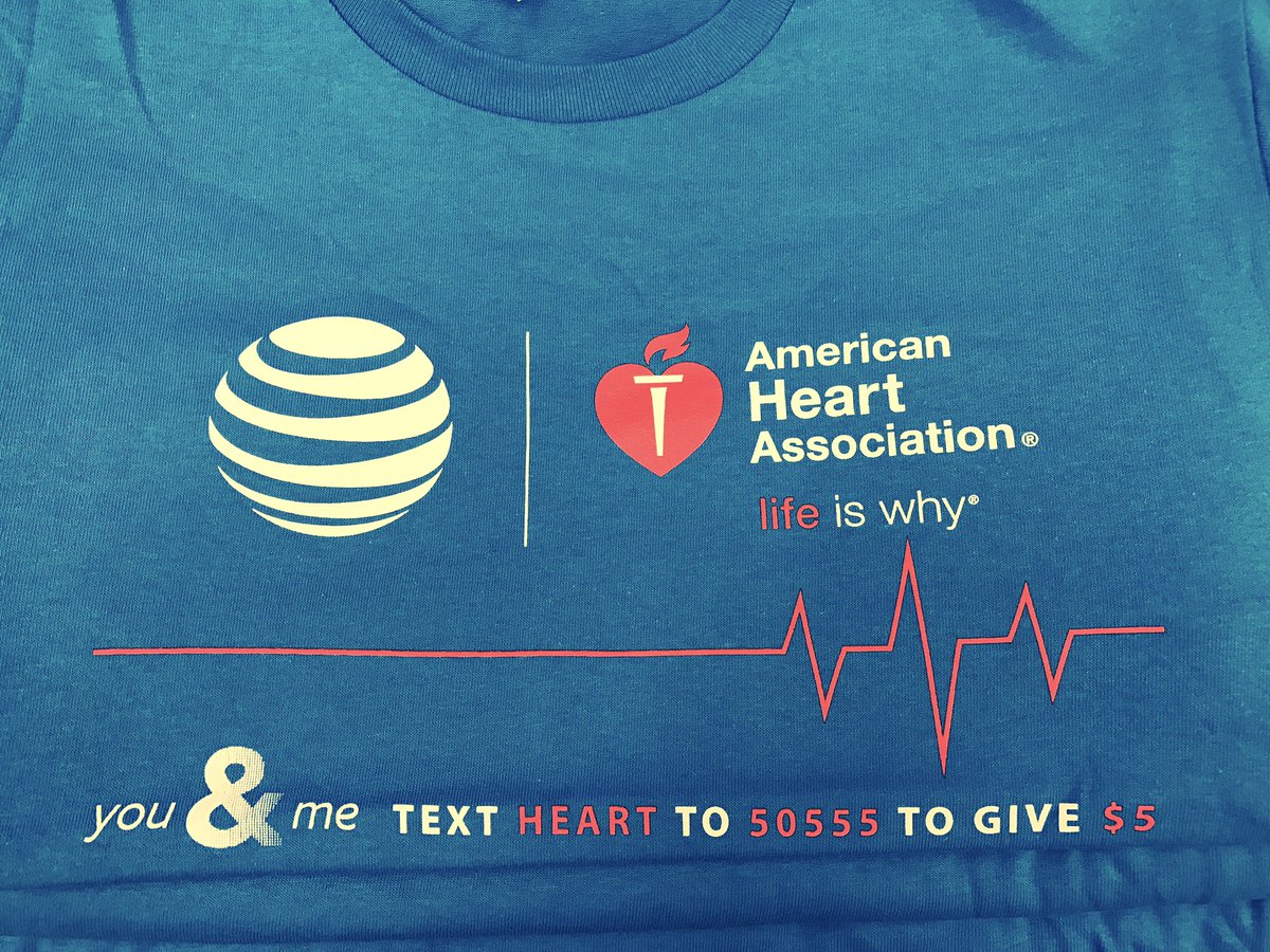 We're teaming up with the American Heart Association! So excited we got our shirts!! #lifeiswhy #aha #RMRWins #dogood